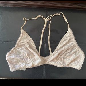 Free people bralette with velvet pattern
